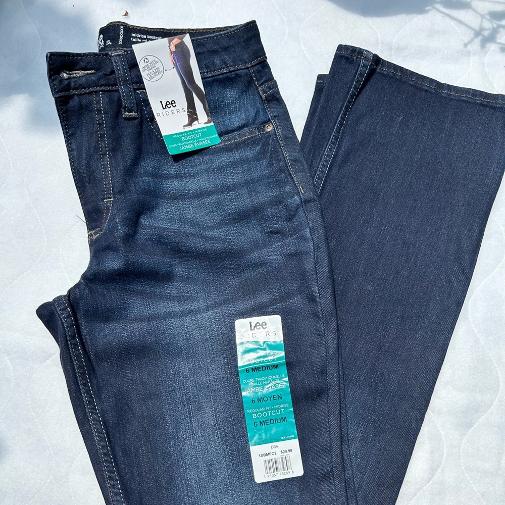 LEE RIDERS DARK WASH JEANS